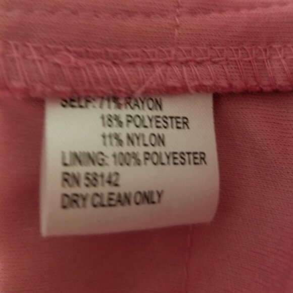 London Times Dress, Ruffled, Pink, Plus 20W, Formal, Wedding Elegant - Picture 4 of 5